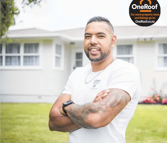  ?? Photo / Michael Craig ?? Dylan Prasad is due to move into his new home in Manukau in the middle of this month. For more property news and listings go to: OneRoof.co.nz