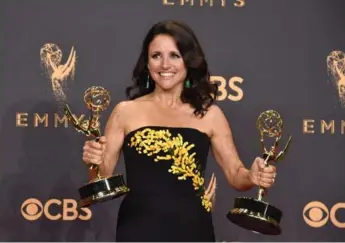  ?? ALBERTO E. RODRIGUEZ/GETTY IMAGES ?? Julia Louis-Dreyfus at the Sept. 17 Emmy Awards, where she made history winning her sixth acting Emmy for Veep.