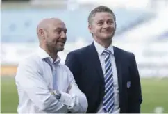  ?? FOTO: JAN KÅRE NESS, NTB SCANPIX ?? Ole Gunnar Solskjaer (til høyre) og Mark Dempsey, her som motstander­e i 2016 som trenere for henholdsvi­s Molde og Haugesund.