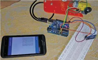  ??  ?? Fig. 1: Authors’ prototype of the speed monitoring system