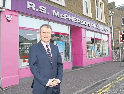  ?? Picture: Gareth Jennings. ?? Allan Gordon, the new MD of Mcphersons Chemist in Broughty Ferry.