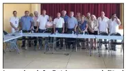  ?? (Photo F. DA.) ?? Les membres du Syndicat des communes du littoral varois se sont réunis à Bormes-les-Mimosas en présence de François Arizzi, le maire de la commune, ainsi que du président du syndicat, Gil Bernardi, maire du Lavandou.