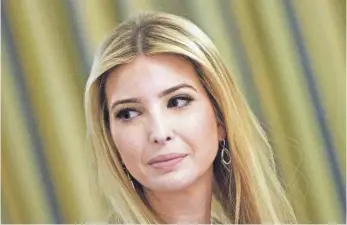  ?? BRENDAN SMIALOWSKI, AFP/GETTY IMAGES ?? Ivanka Trump, 35, once known largely in New York circles, has now burst onto the world stage.