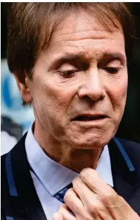  ??  ?? Sir Cliff Richard: ‘Like being used as live bait’