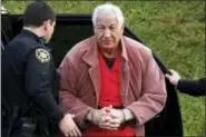  ?? GENE J. PUSKAR — THE ASSOCIATED PRESS FILE ?? In this file photo, former Penn State University assistant football coach Jerry Sandusky arrives for an appeal hearing at the Centre County Courthouse in Bellefonte, Pa.