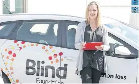  ?? Photo / Duncan Brown ?? Blind Foundation co-ordinator Lesley Bott is encouragin­g people to lend a hand during Blind Week in October.