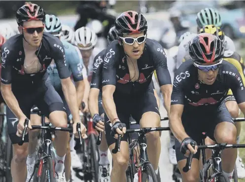  ??  ?? 0 Tao Geoghegan Hart, Geraint Thomas and Richie Porte are part of an impressive Team Ineos line-up at this year’s Tour de France