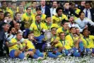  ?? Images ?? Brazil celebrate after winning the Copa América in 2019. Photograph: Chris Brunskill/Fantasista/Getty