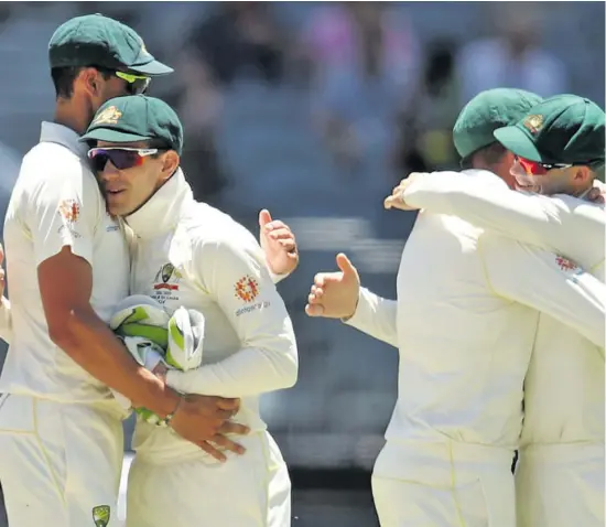  ?? Photo: Zimbio ?? Australia players celebrate.