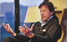  ?? AFP ?? PTI chief Imran Khan is riding a wave of populism as the country prepares for general elections this year.
