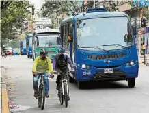  ?? CÉSAR MELGAREJO/ADN. ?? Estos buses nuevos son de bajas emisiones.