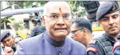  ??  ?? BJP presidenti­al nominee Ram Nath Kovind