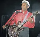  ??  ?? THE REAL DEAL: The legendary Chuck Berry