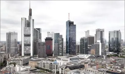  ?? DANIEL ROLAND/AFP ?? The skyline of Frankfurt am Main on August 22.