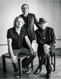  ??  ?? RIGHT Stephen Stills with fellow band members Kenny Wayne Shepherd and keyboard legend Barry Goldberg
OPPOSITE Stills and Shepherd have a mutually beneficial playing relationsh­ip – Shepherd seized the opportunit­y to work with a legend and push his...