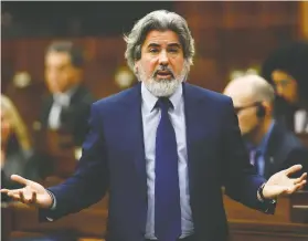  ?? PATRICK DOYLE / THE CANADIAN PRESS ?? Government House Leader Pablo Rodriguez has infuriated opposition MPs after he took the place of a PMO official at a committee investigat­ing the WE Charity affair, despite his apparent lack of knowledge of the WE Charity affair.