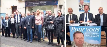  ?? (Photos E. C.) ?? De nombreux cadres du parti et militants étaient réunis hier soir pour le lancement officiel de la campagne de Jérôme Rivière.