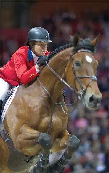  ??  ?? Beezie Madden och Simon, världscupv­innare i Göteborg 2013.