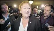  ?? JACQUES BOISSINOT /THE CANADIAN PRESS ?? Pauline Marois won’t take a grocery list of domestic demands to Africa, says press secretary Marie Barrette.