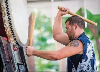  ?? MICHAEL ARES / THE PALM BEACH POST ?? Ronin Taiko will perform Saturday at the Hatsume Fair at Morikami Museum and Japanese Gardens. The festival will also include a martial arts demonstrat­ion, costume contest, plant sale and street vendors.