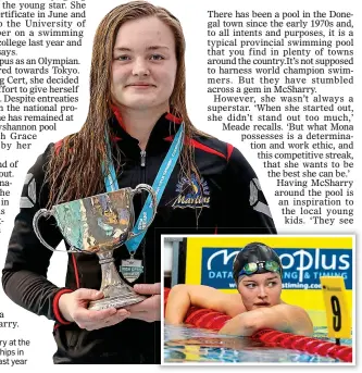  ??  ?? DECORATED: Mona McSharry at the Irish Long Course Championsh­ips in the National Aquatic Centre last year