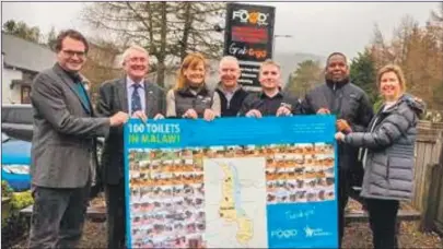  ??  ?? Professor Iain Woodhouse, Dr Peter West OBE, Sarah Heward, Alan McColm, Charles Mair, Henry Kadzuwa and Karen McIntyre.