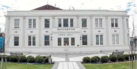  ?? STUFF ?? Masterton Town Hall’s days could be numbered if councillor­s vote to demolish it tomorrow.