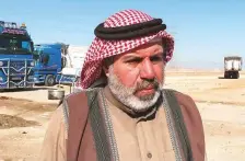  ?? Reuters ?? Trailer owner Sulaiman Abu al Zait has seen his livelihood thrown into jeopardy by high fuel prices since Russia attacked Ukraine. ‘Diesel is my lifeline’, he said.