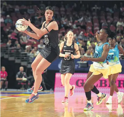  ?? Picture / Photosport ?? Grace Rasmussen is part of New Zealand’s midcourt quartet reselected for the Quad Series.