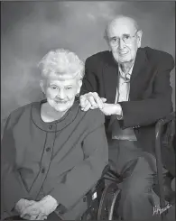  ?? Special to the Democrat-Gazette ?? Virginia and Ed Carey are celebratin­g their 60th anniversar­y this week. They fell in love through ice cream dates at the University of Arkansas student union, and they still love eating ice cream together.