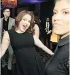  ?? TSRF ?? DANCE FLOOR HEATS UP: Double lung transplant recipient Daniella Panetta hits the dance floor at the Black and White Dance Party for the Thoracic Surgery Research Foundation.