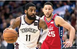  ?? (Reuters) ?? BROOKLYN NETS All-Star point guard Kyrie Irving (left) has been lobbying NBA players to oppose the resumption of the league in the wake of mass demonstrat­ions against the racism and social injustice across the US.