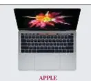  ??  ?? APPLE MacBook Pro si rinnova, diventa più sottile ( 14,9 mm), leggero ( 1,36 kg) e integra la Touch Bar, striscia multi- touch in vetro presente sulla tastiera ( da 1.749 euro).