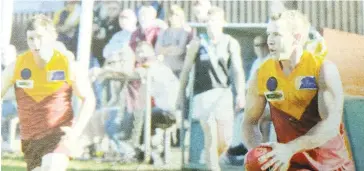  ??  ?? Andy Soumalis led his Hawks to victory this time 10 years ago, his best on ground effort the catalyst for Drouin who thumped Wonthaggi to the tune of 84 points.