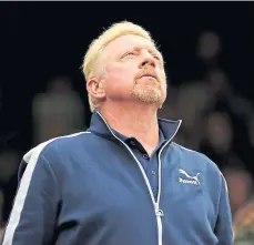  ?? ?? Boris Becker during his time as coach to Novak Djokovic.