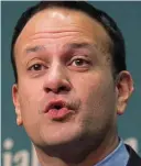  ??  ?? ‘Political egos’: Leo Varadkar