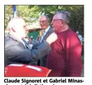  ??  ?? Claude Signoret et Gabriel Minassian ont été distingués.