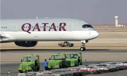  ?? Photograph: Amr Nabil/AP ?? Airbus revoked a $6bn deal by Qatar Airways to order 50 of its single-aisle A321neo jet.