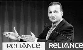  ??  ?? Anil Ambani, chairman, Anil Dhirubhai Ambani Group