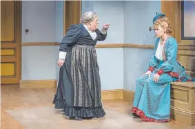  ?? Post Adams VisCom, The Denver ?? Anne- Marie ( Leslie O'Carroll) points out the obvious to a returning Nora ( Barbra Wengred) in "A Doll's House, Part 2," at the Denver Center.