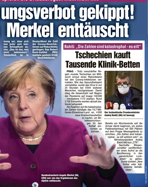  ??  ?? Bundeskanz­lerin Angela Merkel (66, CDU) war von den Ergebnisse­n des Gipfels enttäuscht.