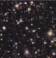  ?? CALTECH, HUDF 2012 TEAM VIA AP ?? This shows galaxies in the Hubble Ultra Deep Field 2012, an improved version of the Hubble Ultra Deep Field image.