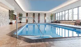  ??  ?? An indoor saltwater pool is one of the many amenities that will be featured at
Howard Grant Terrace. SUPPLIED
THIS STORY WAS CREATED BY CONTENT WORKS, POSTMEDIA’S COMMERCIAL CONTENT DIVISION,
ON BEHALF OF LÉPINE APARTMENTS.