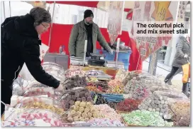  ??  ?? The colourful pick and mix sweet stall