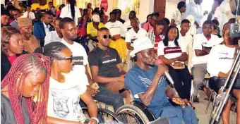  ??  ?? Cross-section of youths at the Open Space for Youth event organised to mark the 2018 Internatio­nal Youth Day, at the Edo Innovation Hub, Benin City, Edo State.