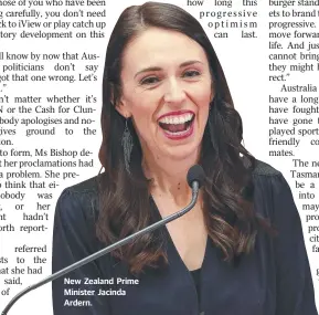  ??  ?? New Zealand Prime Minister Jacinda Ardern.