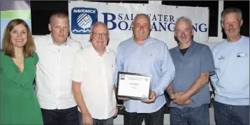  ??  ?? Josie Mahon (organiser), Mark Phillips, Richie Stead, Keith Pemberton, Tim McPherson (organiser) and Neville Murphy (organiser).