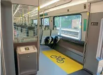  ?? LCRCA ?? Additional space for bicycles, wheelchair­s and pushchairs is also part of the unit specificat­ion, which was determined following rail user consultati­on.