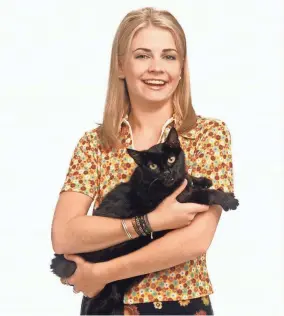  ?? ABC ?? Hart starred as a young witch in the 1990s in “Sabrina, The Teenage Witch.”