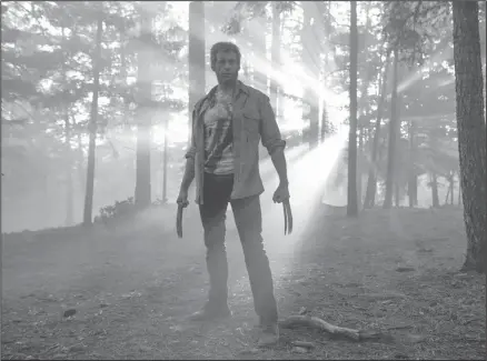  ?? Ben Rothstein/AP ?? Logan: This image released by Twentieth Century Fox shows Hugh Jackman from the film, "Logan."